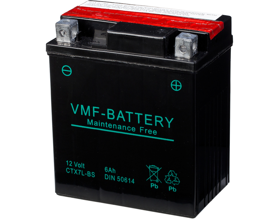 VMF Powersport YTX7L 12V 6Ah AGM | AccuTotaal