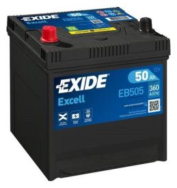 Exide Excell 12V accu | EB505 | 12V 50Ah
