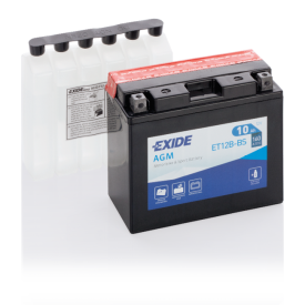 Exide AGM 12V accu | ET12B-BS | 12V 10Ah - 