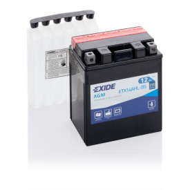 Exide AGM 12V accu | ETX14AHL-BS | 12V 12Ah - 