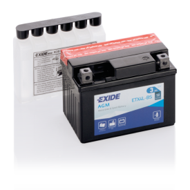 Exide AGM 12V accu | ETX4L-BS | 12V 3Ah - 