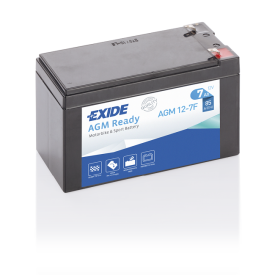 Exide AGM Ready 12V accu | AGM12-7F | 12V 7Ah - 