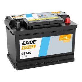 Exide Excell accu EB740 12V 74Ah