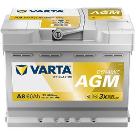 VARTA A8 Dynamic AGM accu | 560 901 068 | 12V 60Ah 680A
