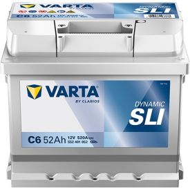 VARTA C6 Silver Dynamic 12V 52Ah 520A accu 552 401 052