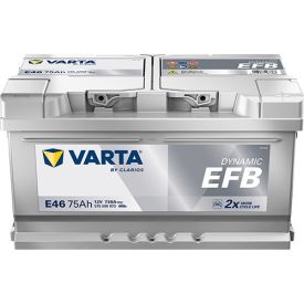 VARTA E46 Blue Dynamic EFB 12V 75Ah 730A accu 575 500 073