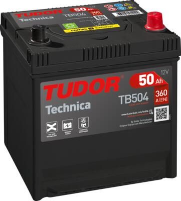 Tudor Technica accu | TB504 | 12V 50Ah