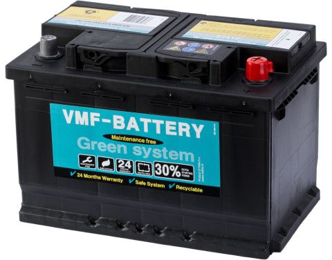 VMF Green System Calcium SMF accu | 57412 | 12V 74Ah - 
