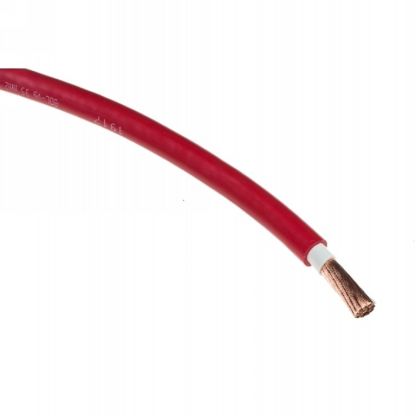 Accukabel rood 10mm² per meter - 