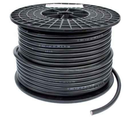 Accukabel 10mm2 op maat | Zwart | Per halve meter - 