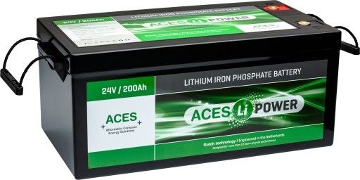 Batterij 24V 200Ah ACES HFA LiFePO4 met bluetooth en CAN - 