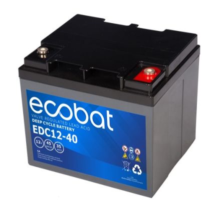 Ecobat AGM Deep Cycle accu | EDC12-40 | 12V 45Ah - 