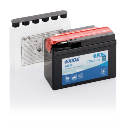 Exide AGM 12V accu | ETR4A-BS | 12V 2Ah - 