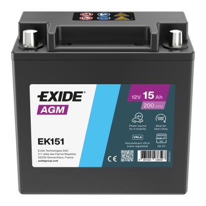 Exide Auxiliary accu EK151 12V 15Ah