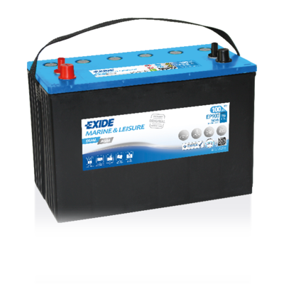Exide Dual AGM accu | EP900 | 12V 100Ah - 