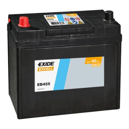 Exide Excell accu EB455 12V 45Ah