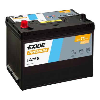 Exide Premium accu | EA755 | 12V 75Ah - 