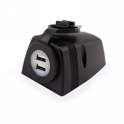 Opbouw USB ports met cover - 