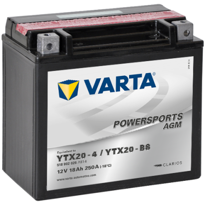 Varta Powersports AGM YTX20-BS accu | 514 902 022 | 12V 18Ah - 