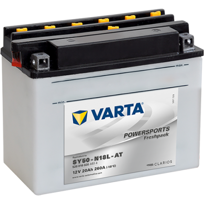 Varta Powersports Freshpack SY50-N18L-AT accu | 520 016 020 | 12V 20Ah - 
