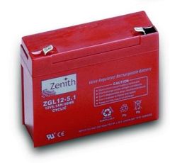 Zenith AGM / VRLA 6 / 12V accu | 5 Ah