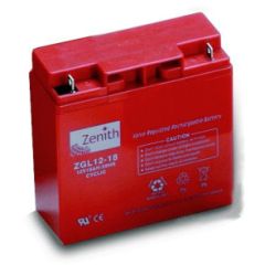 Zenith AGM / VRLA 6 / 12V accu | 18 Ah